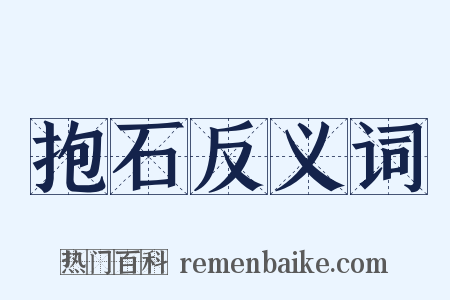抱石反义词是什么意思的图片